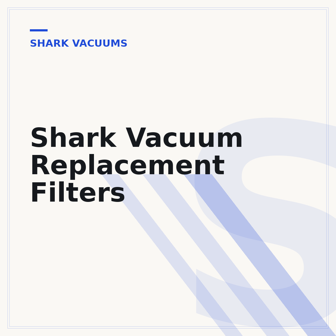 Shark Vacuum Replacement Filters