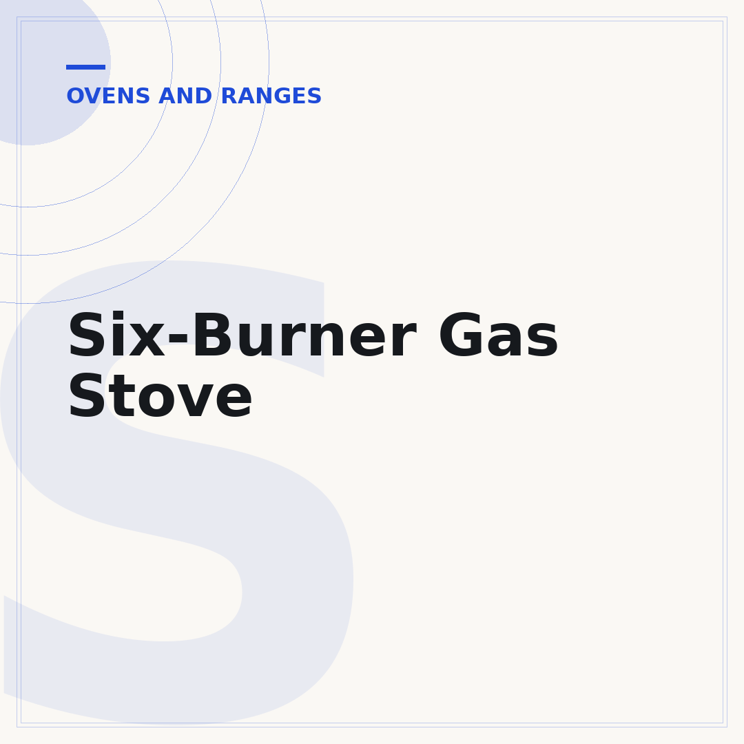 Six-Burner Gas Stove
