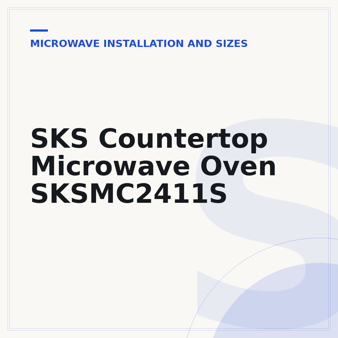 SKS Countertop Microwave Oven SKSMC2411S