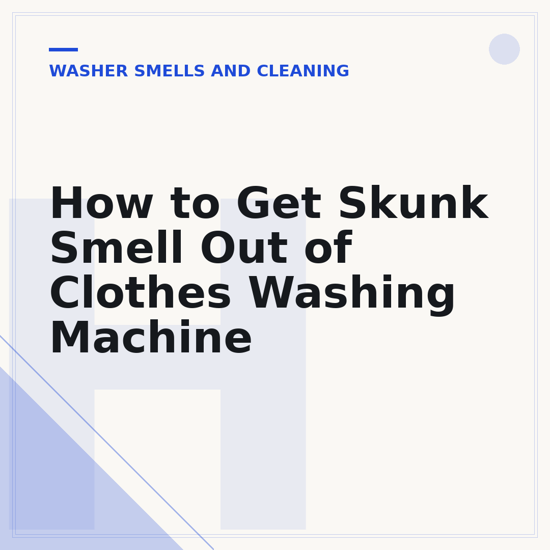 How to Get Skunk Smell Out of Clothes Washing Machine