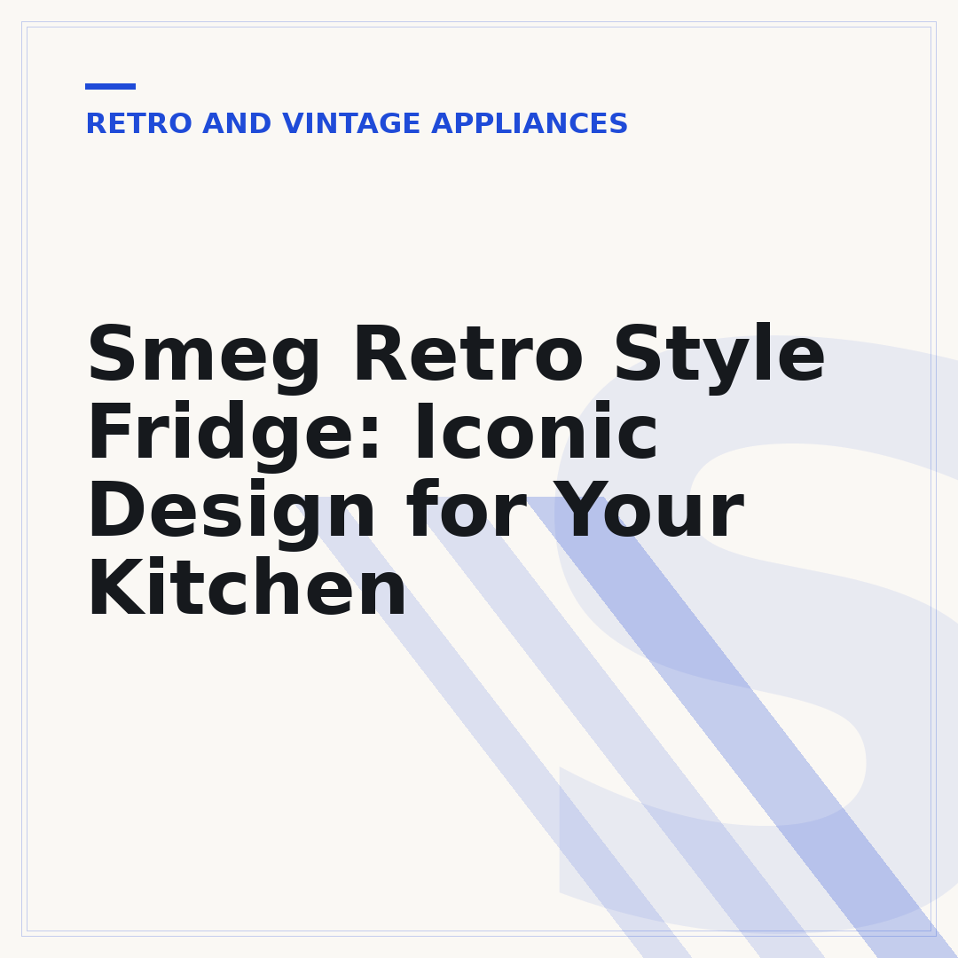 Smeg Retro Style Fridge: Iconic Design for Your Kitchen