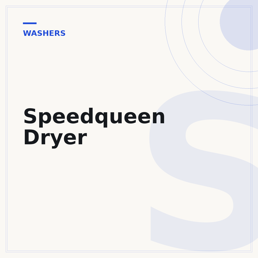 Speedqueen Dryer