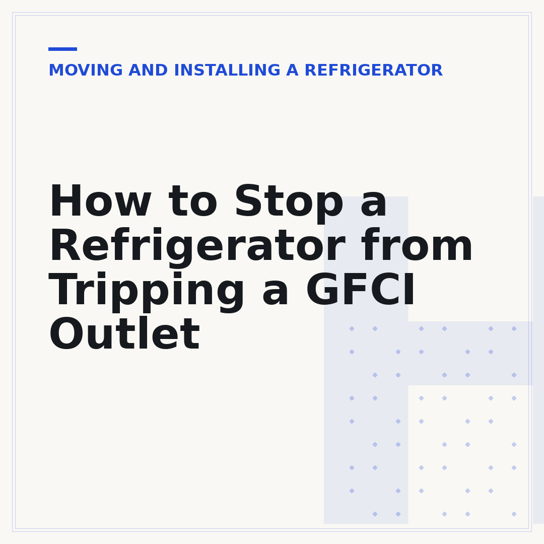 How to Stop a Refrigerator from Tripping a GFCI Outlet