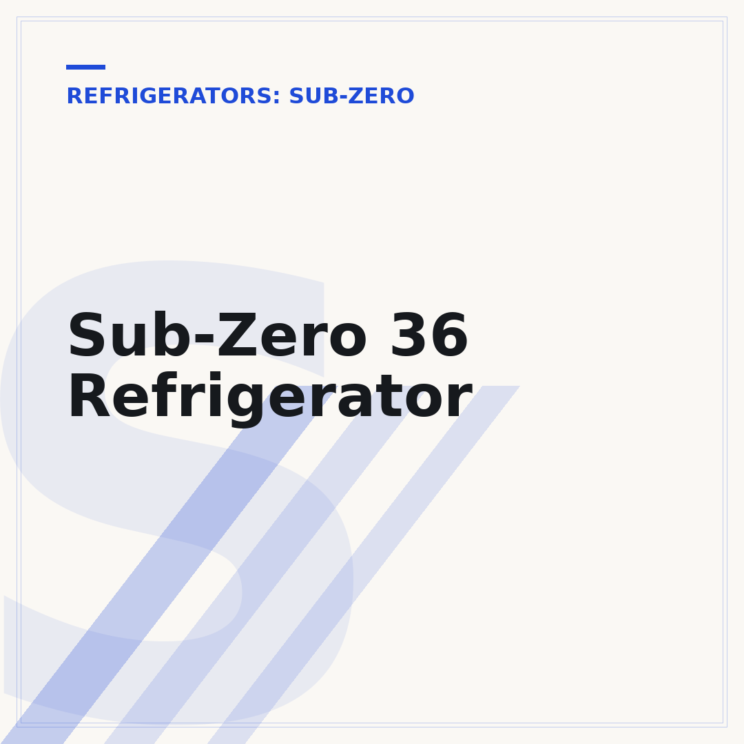 Sub-Zero 36 Refrigerator