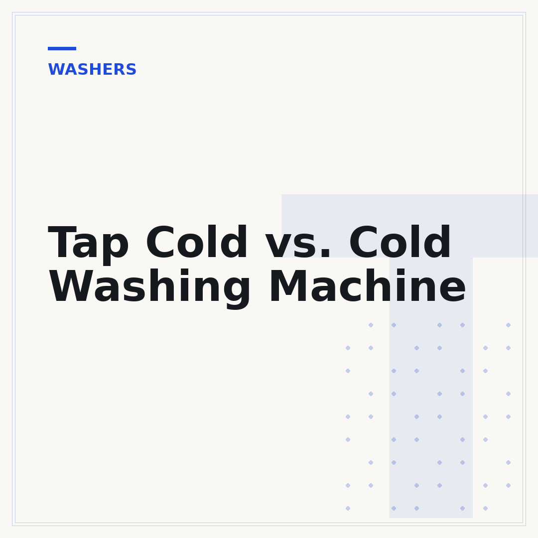 Tap Cold vs. Cold Washing Machine