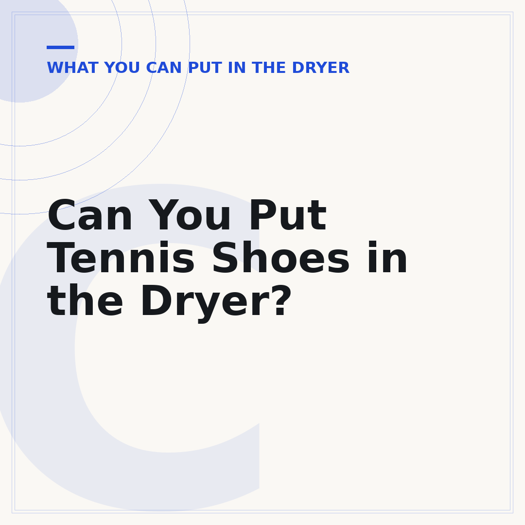 Can You Put Tennis Shoes in the Dryer?