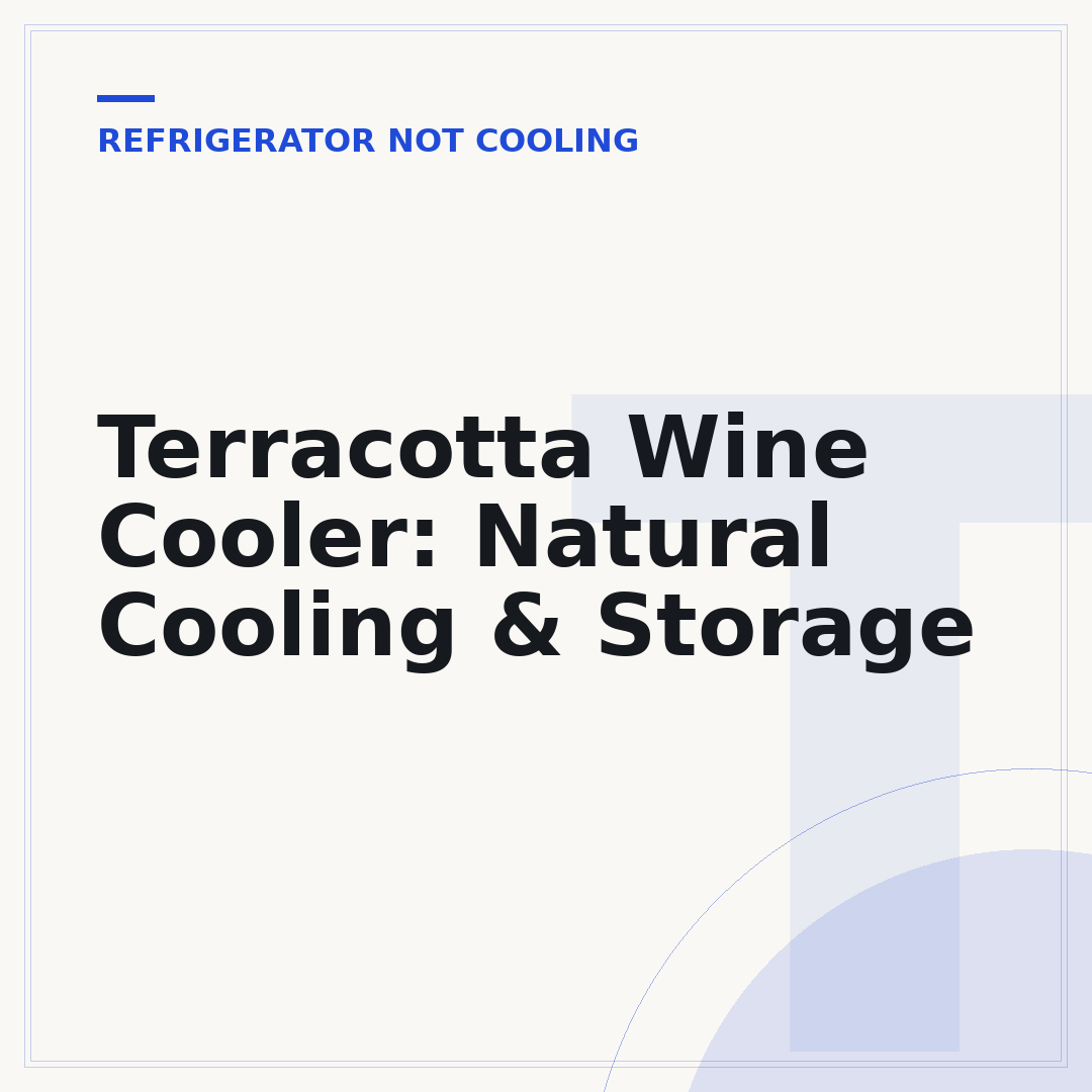 Terracotta Wine Cooler: Natural Cooling & Storage
