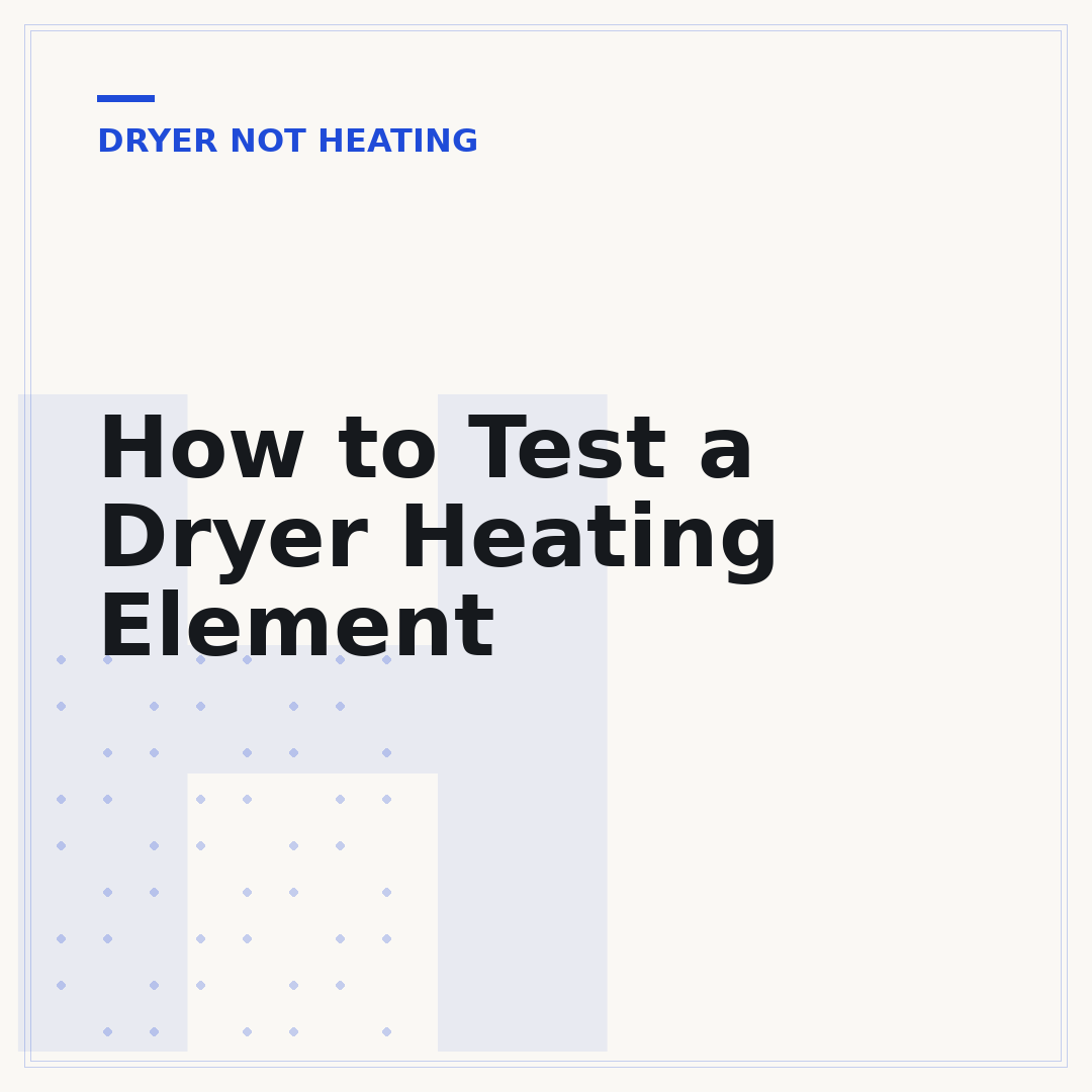 How to Test a Dryer Heating Element