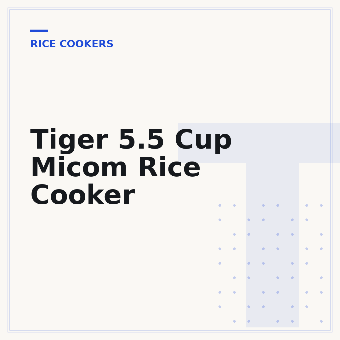 Tiger 5.5 Cup Micom Rice Cooker