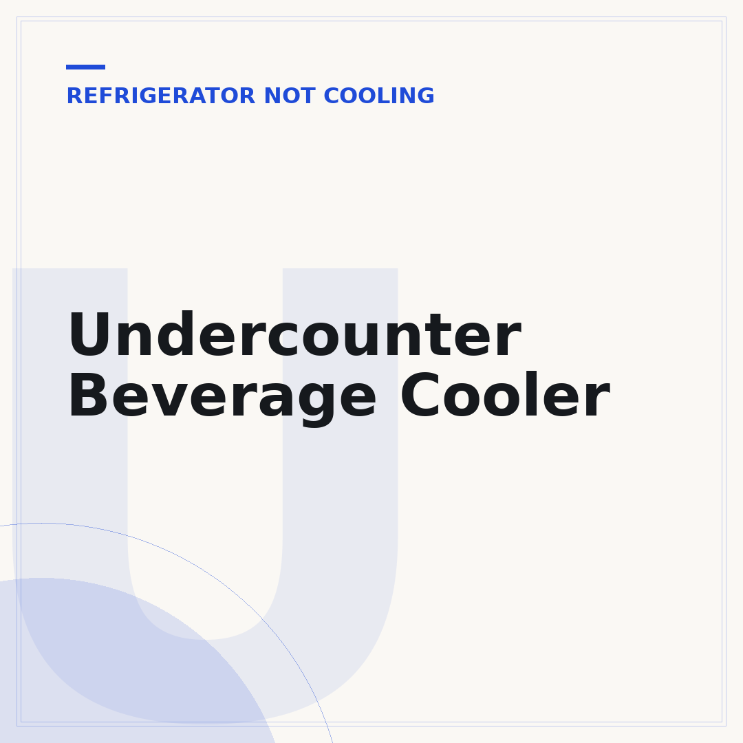 Undercounter Beverage Cooler