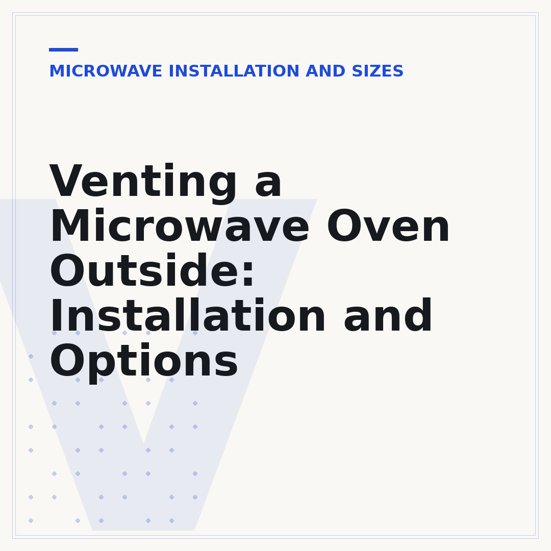 Venting a Microwave Oven Outside: Installation and Options