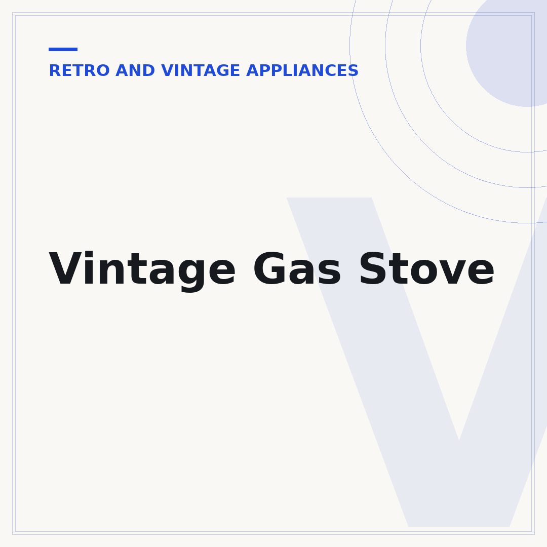 Vintage Gas Stove