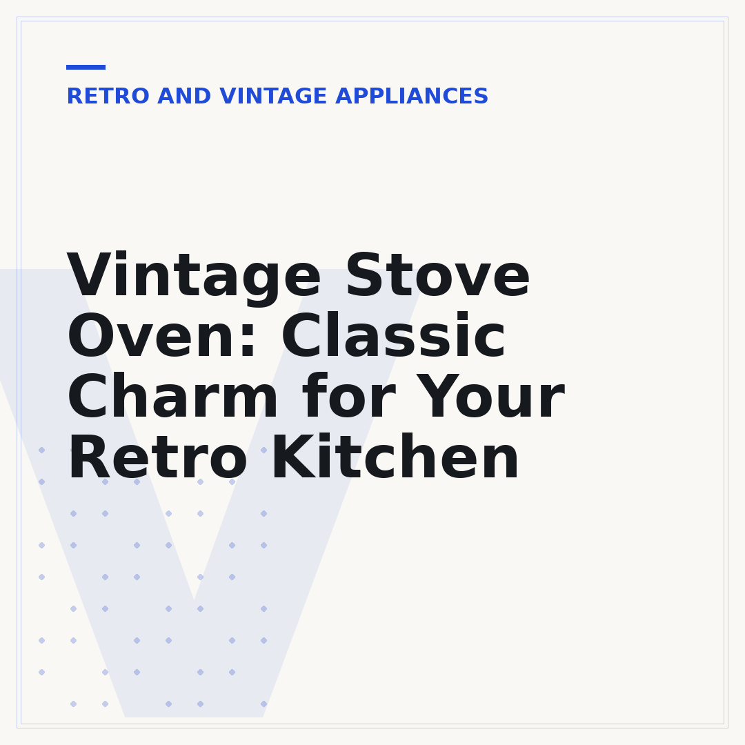 Vintage Stove Oven: Classic Charm for Your Retro Kitchen