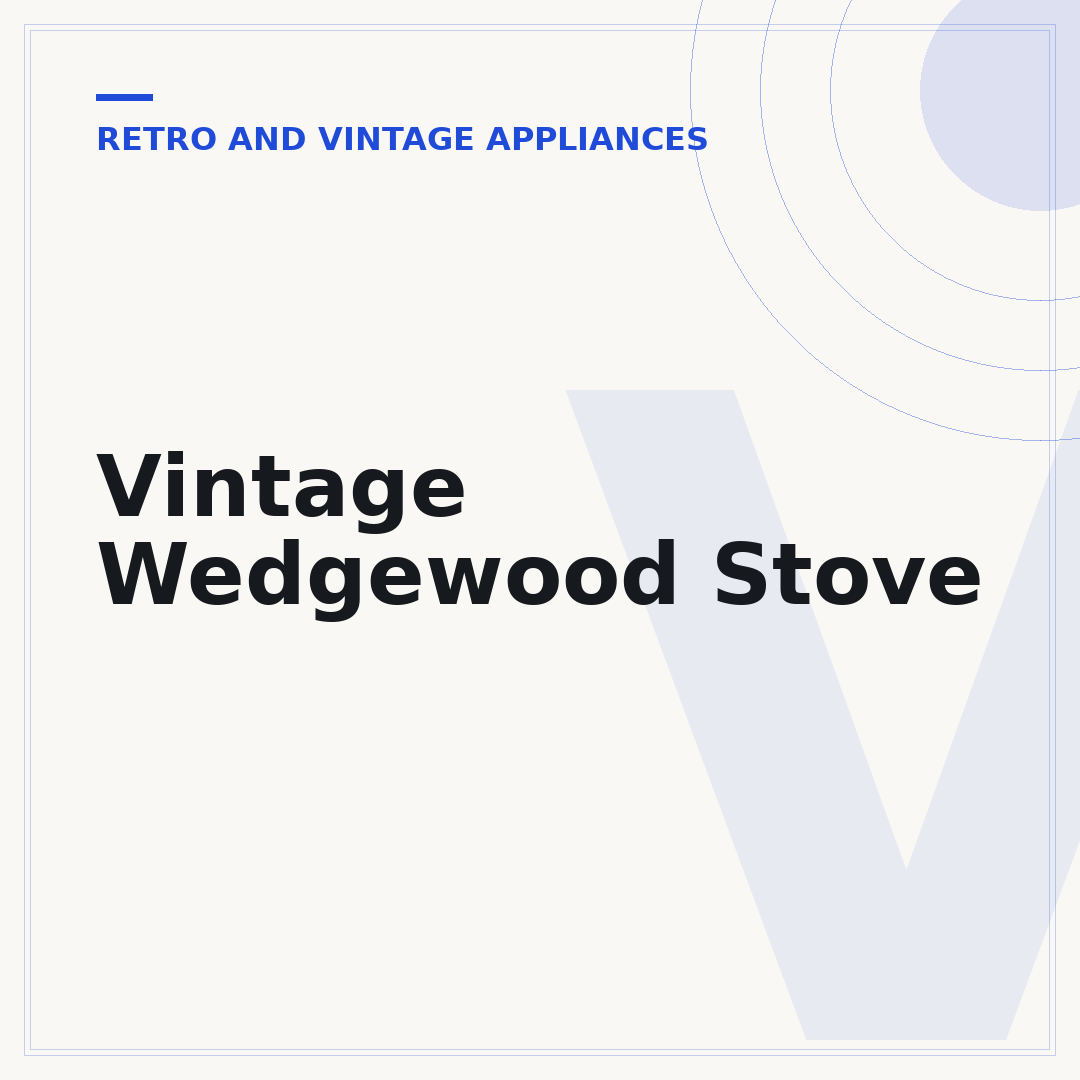 Vintage Wedgewood Stove