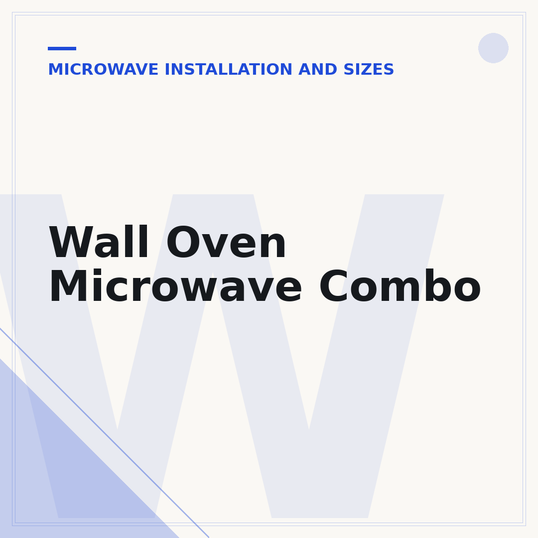 Wall Oven Microwave Combo