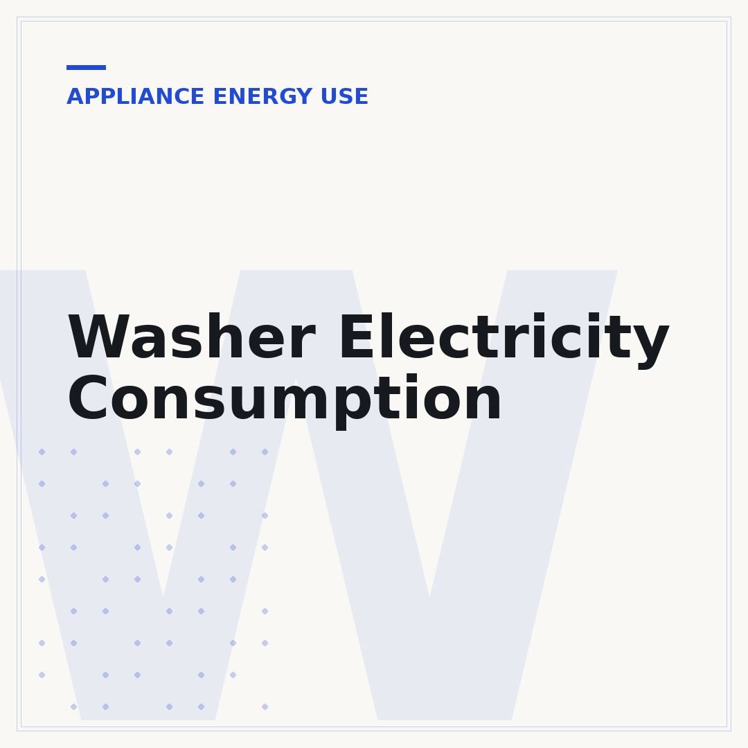 Washer Electricity Consumption