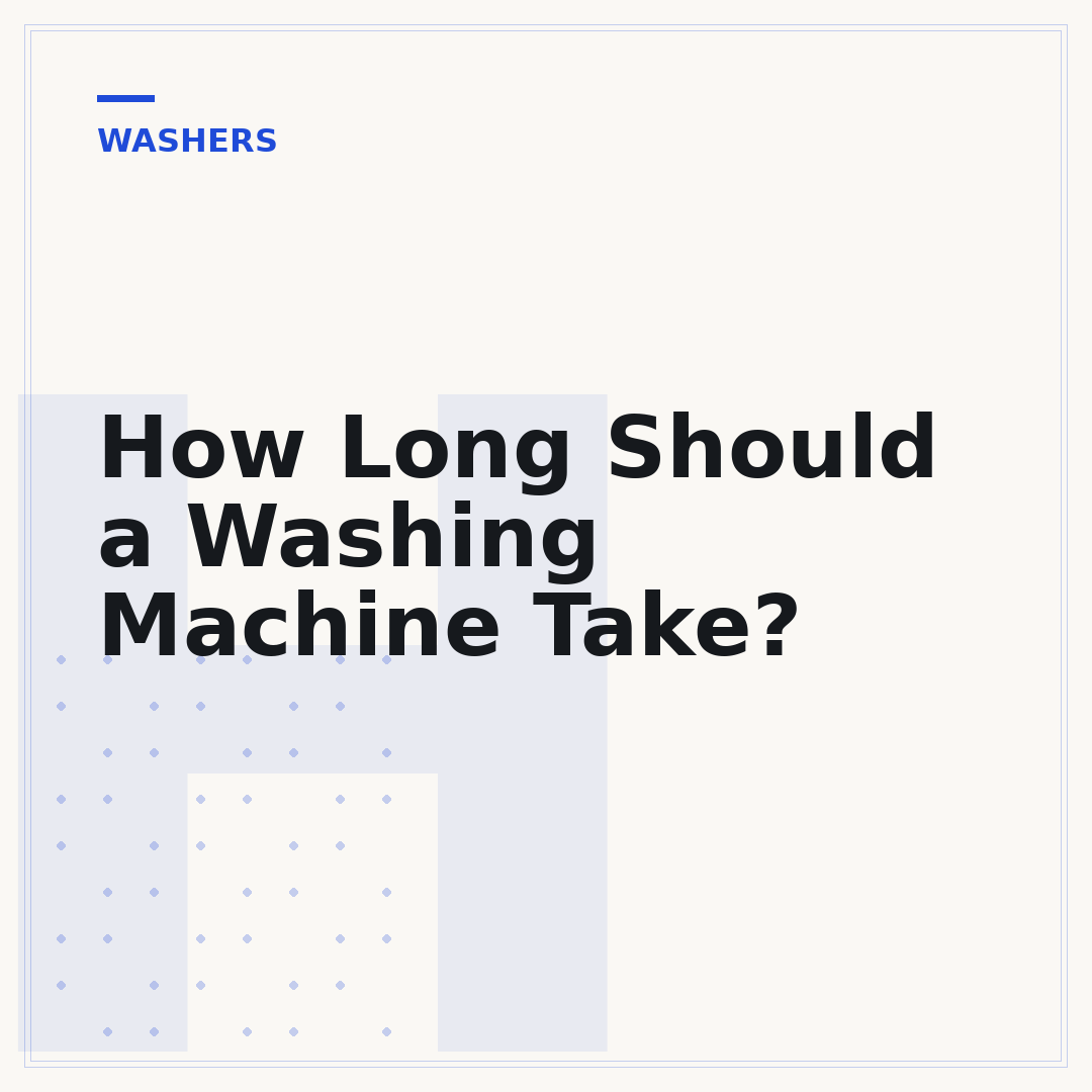 How Long Should a Washing Machine Take?