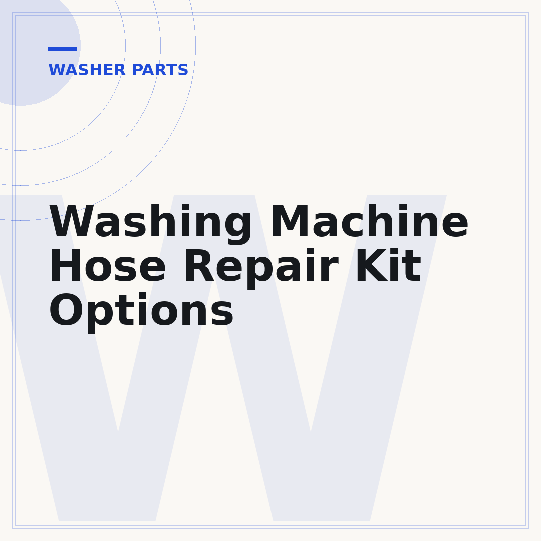 Washing Machine Hose Repair Kit Options