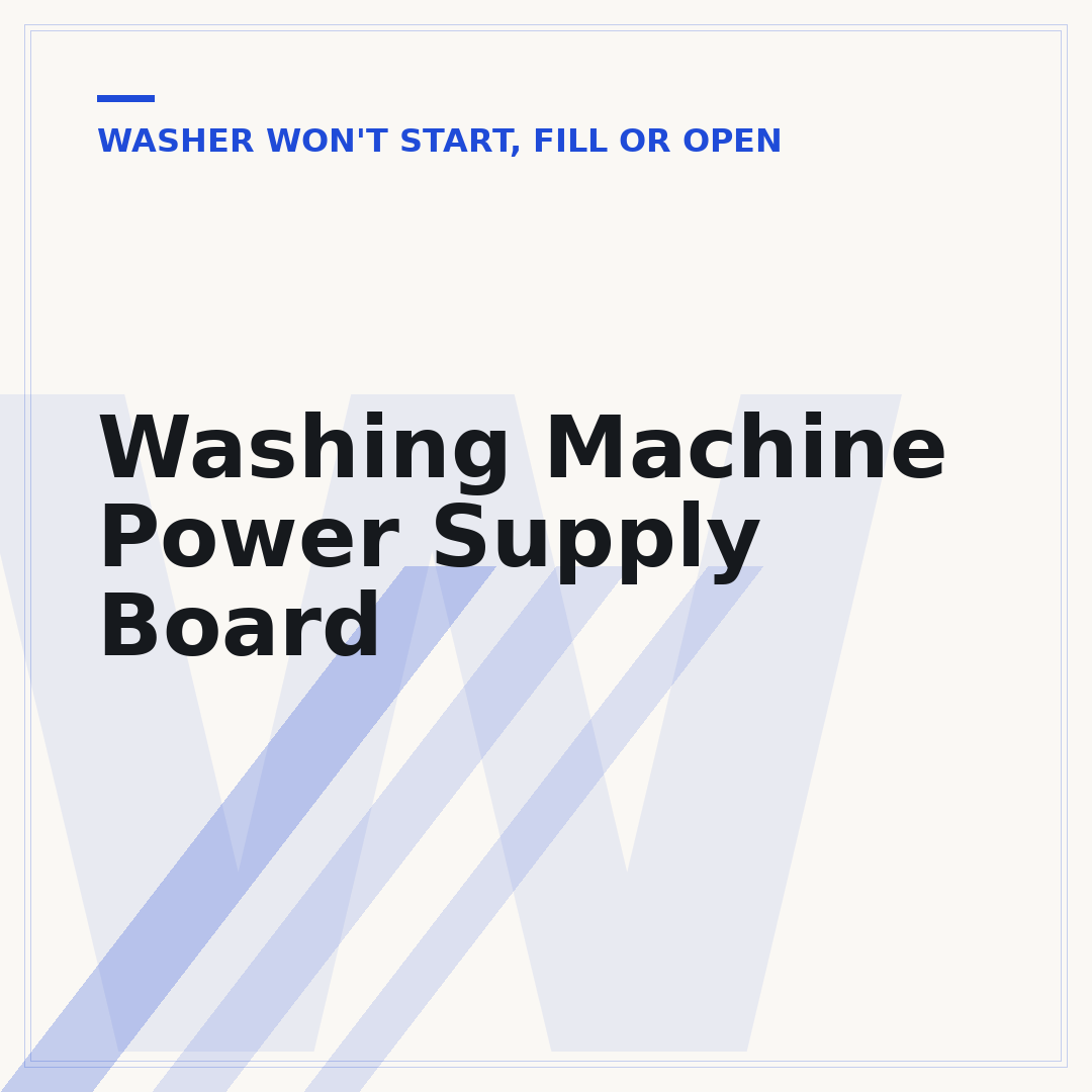 Washing Machine Power Supply Board