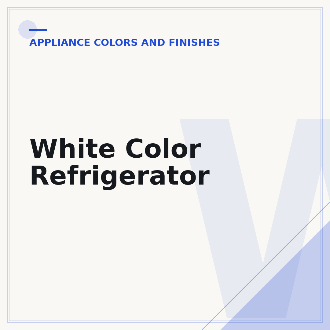 White Color Refrigerator