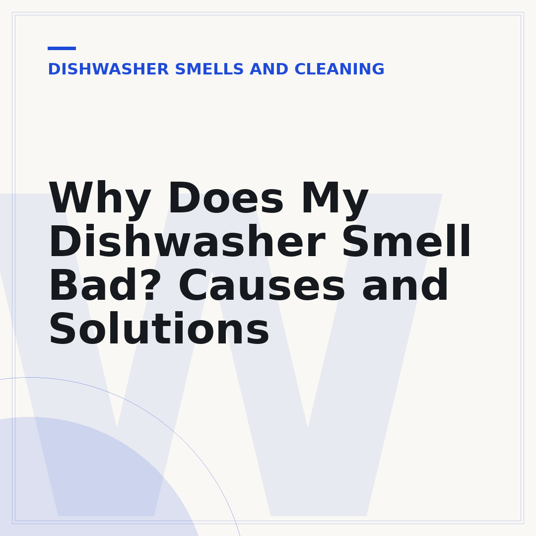 Why Does My Dishwasher Smell Bad? Causes and Solutions