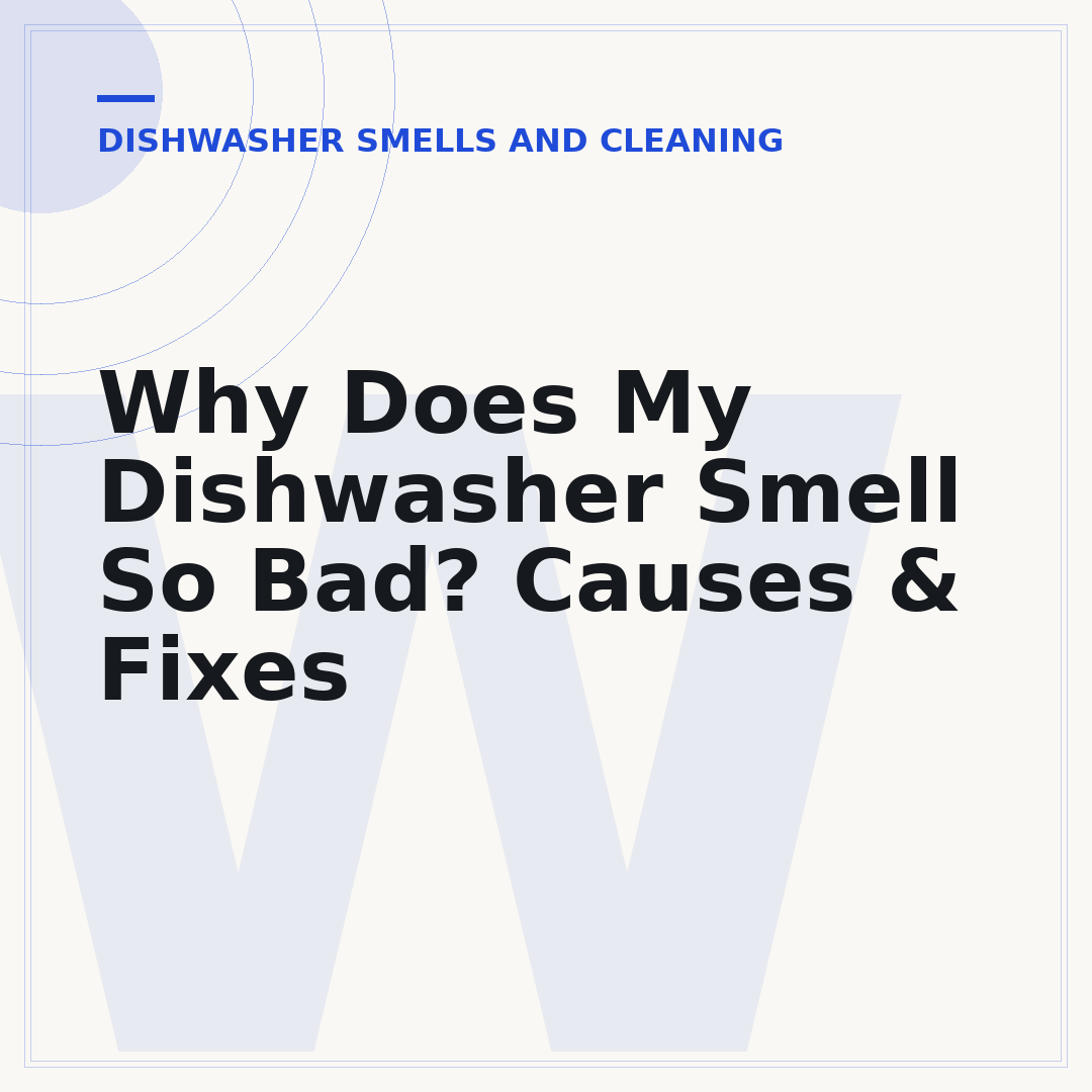 Why Does My Dishwasher Smell So Bad? Causes & Fixes
