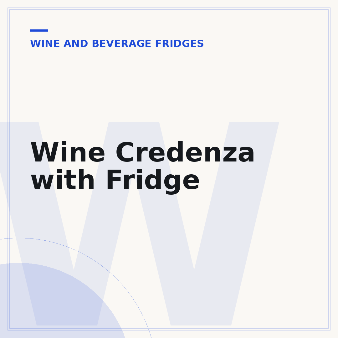 Wine Credenza with Fridge