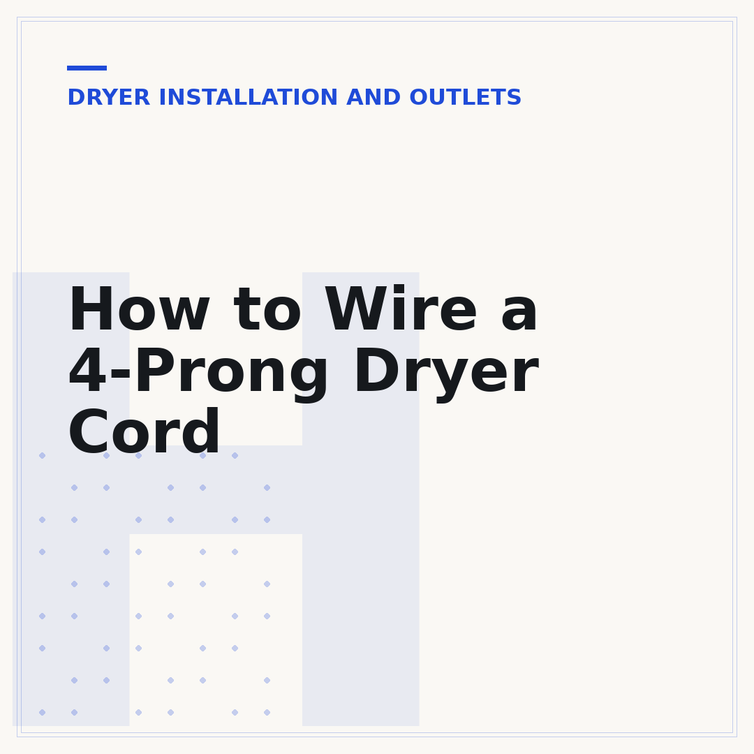 How to Wire a 4-Prong Dryer Cord