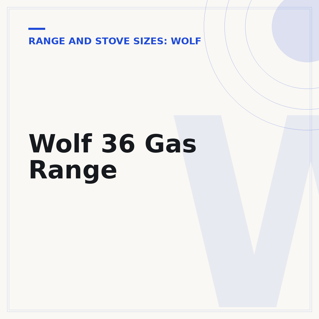 Wolf 36 Gas Range